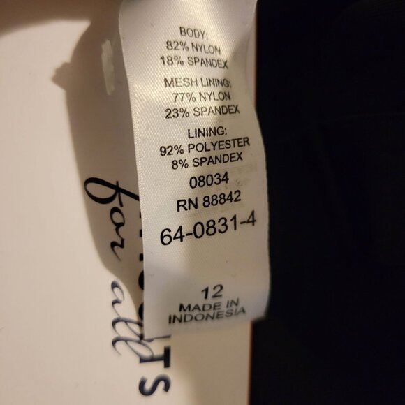 Swimsuits for All 12 Black Fringe‎ Tankini Bandeau Beach Swim Vacation Summer - Picture 3 of 9